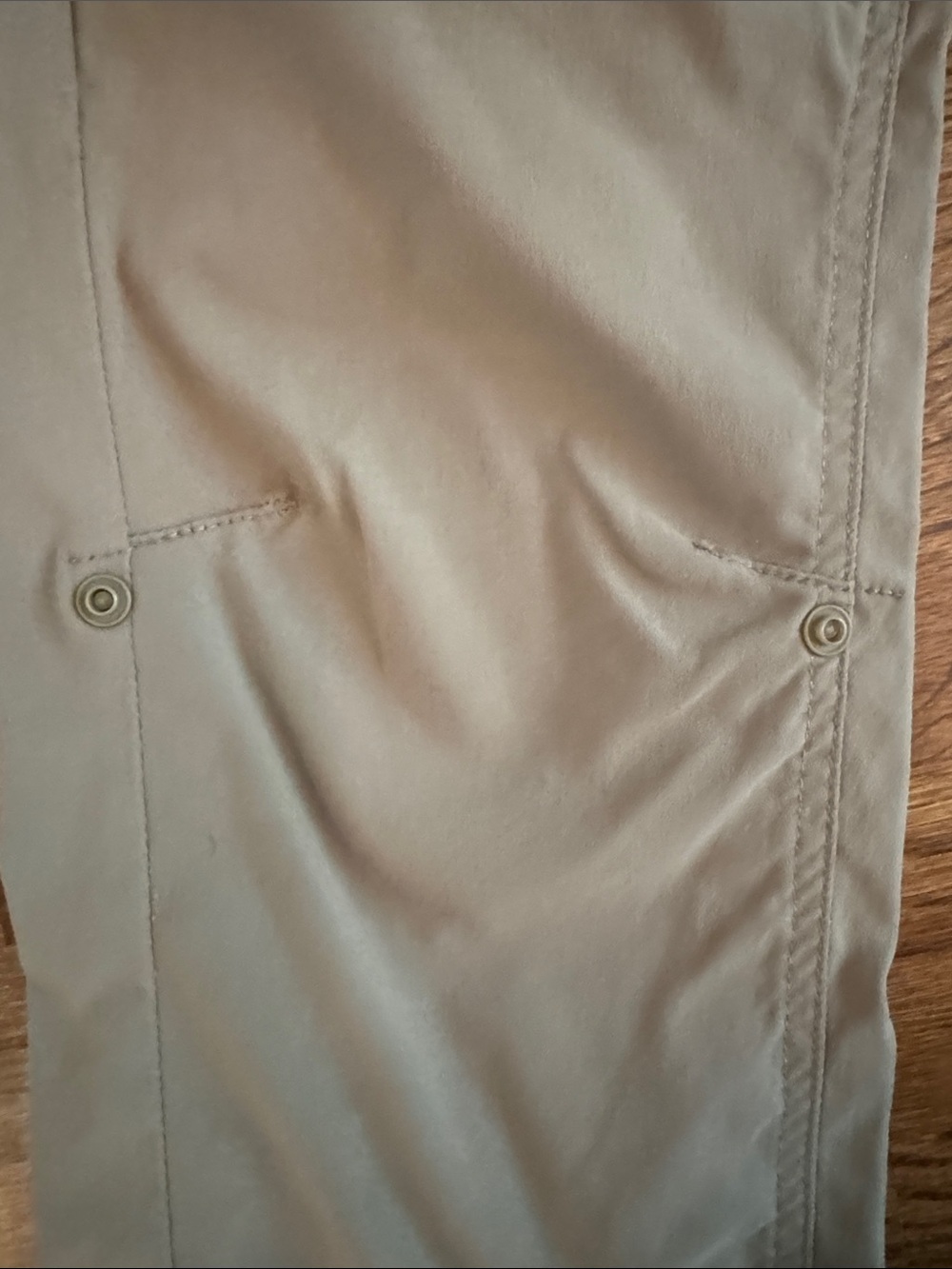 Prana Women's Khaki Cargo Convertible Pants - Picture 6 of 12